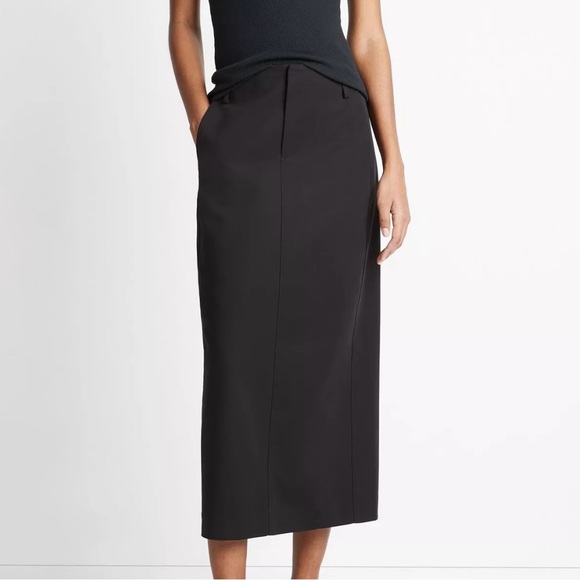 Brand New- Vince Straight-Fit Midi Trouser Skirt in Black 🖤 - Picture 7 of 14